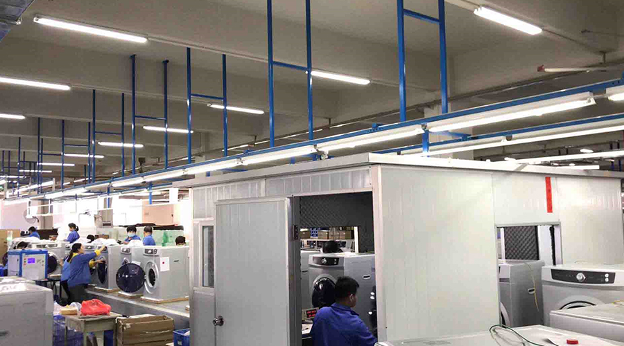 金環(huán)電器如何保證客戶收到的滾筒干衣機運行時無異響？