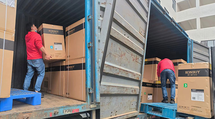 整裝待發(fā)！客戶(hù)50臺(tái)衣物烘干機(jī)裝柜完畢