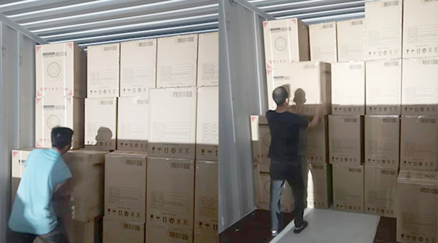 裝柜日常！日本客戶Sentern滾筒干衣機(jī)順利出貨