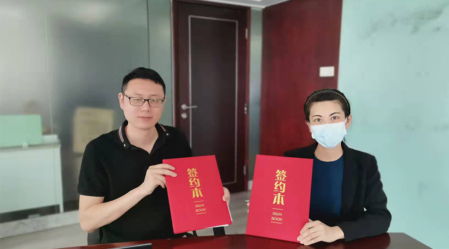 祝賀！金環(huán)電器與寧波某品牌電商客戶再次合作，簽約成功！