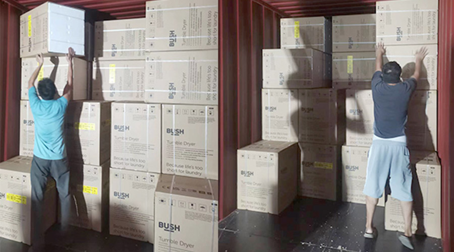 各司其職合力做好英國Argos客戶衣物烘干機(jī)出貨任務(wù)！